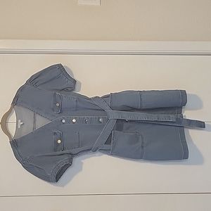 CUTE Belted Denim Dress